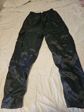 Generra Sport Men's Black Cargo Pants with Elastic Waist